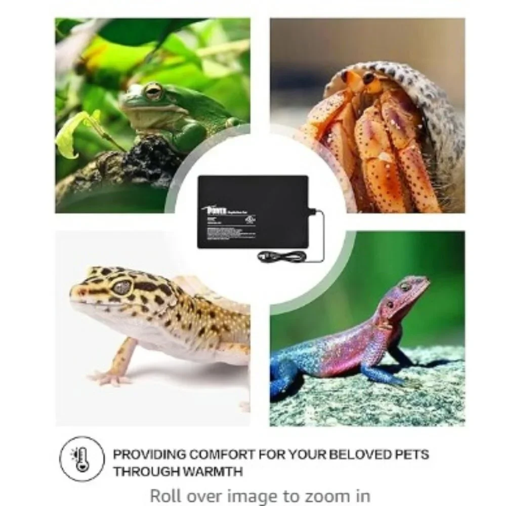 iPower 8X12 Inch Reptile Heat Pad For 40-50 Gallon Tanks and Digital Thermostat